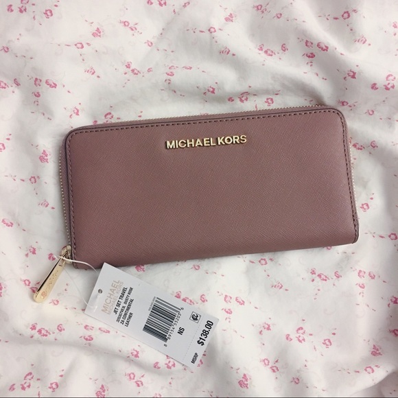 michael kors wallet dusty rose